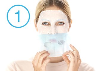 Garnier tissue masker stap 1